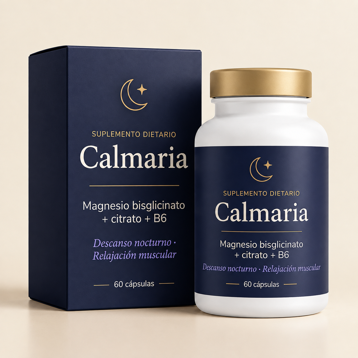 Calmaria: Complejo de Magnesio 3 en 1