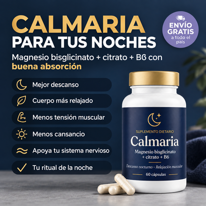 Calmaria: Complejo de Magnesio 3 en 1