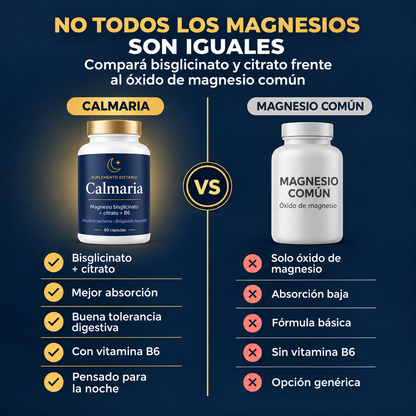 Calmaria: Complejo de Magnesio 3 en 1