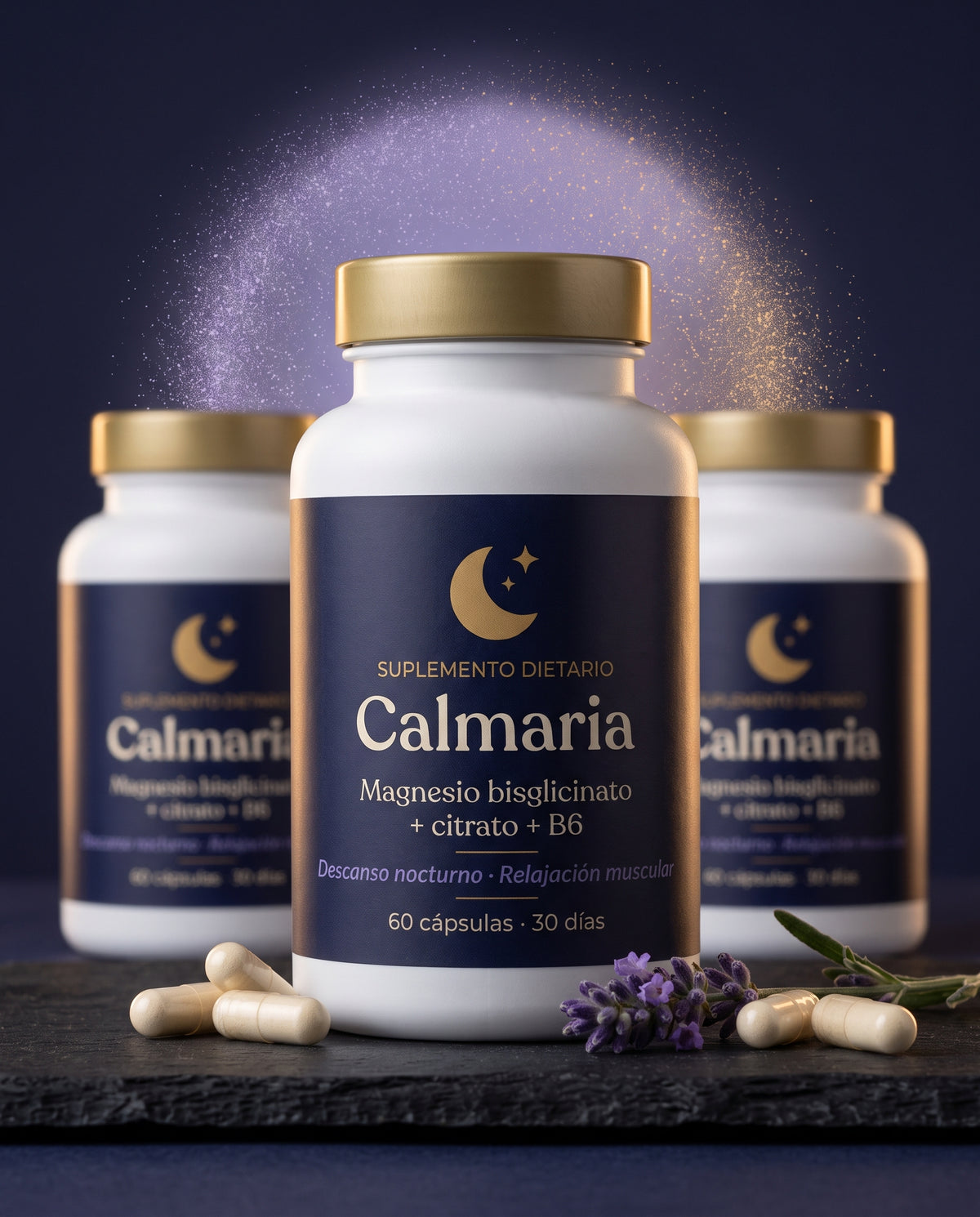 Calmaria, suplemento de magnesio